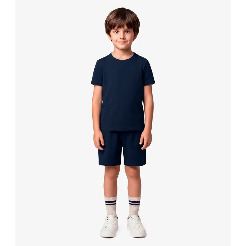 Camiseta Infantil Masculina Básica Rovi Kids Azul 3