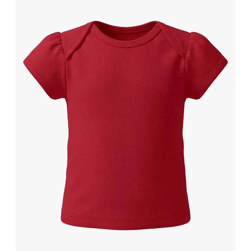 Blusa Menina Manga Curta Rovi Kids Vermelho 2