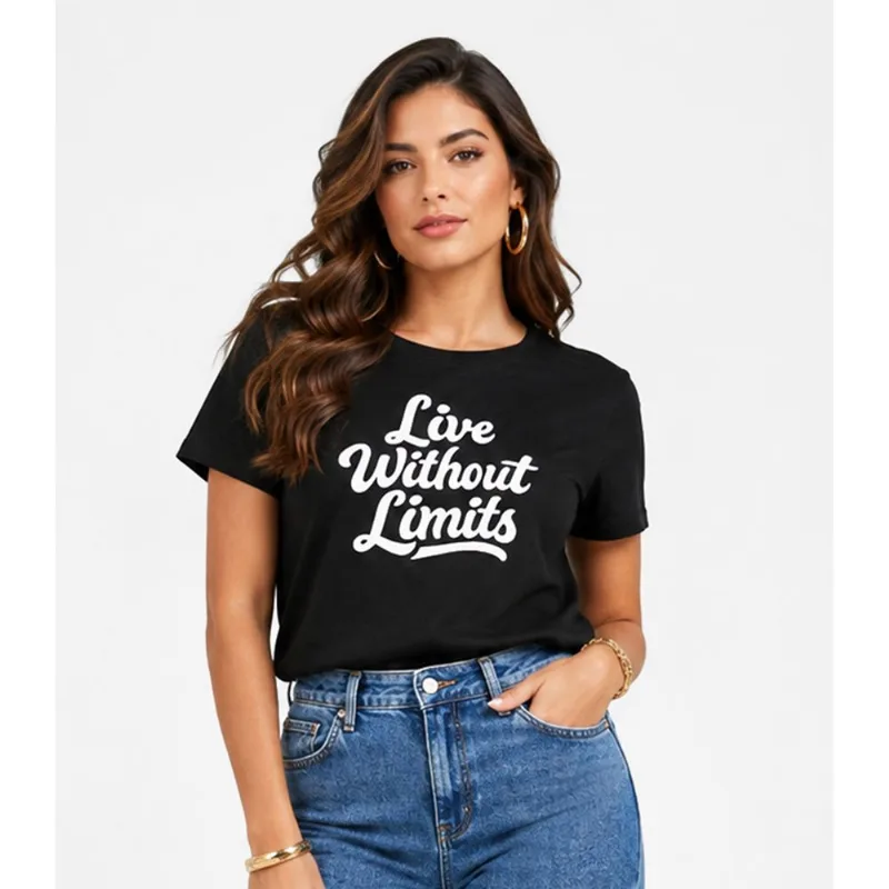 Blusa Feminina Estampada Infinita Cor Preto M