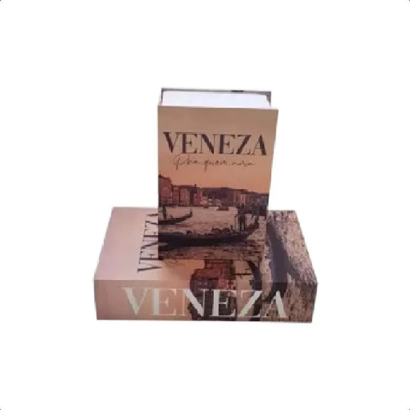 Cofre Livro Camuflado Chaves Porta Joia Dinheiro - Veneza