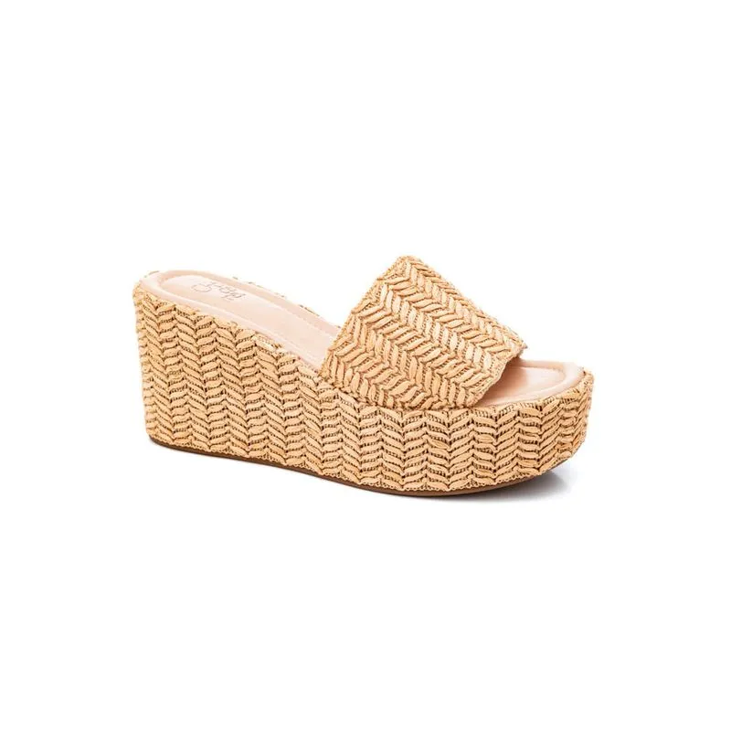 Tamanco Cha De Mel Anabela Feminino Z6990-31004 Off-White 38