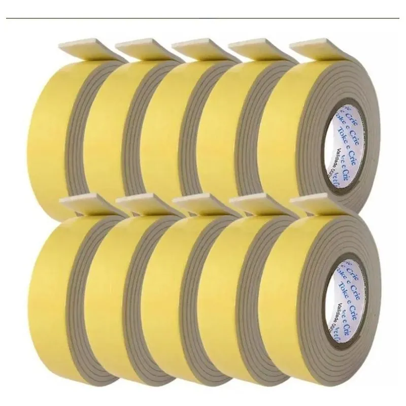2x Fita Dupla Face Espuma Banana Toke E Crie 19mm X1,5m C/10