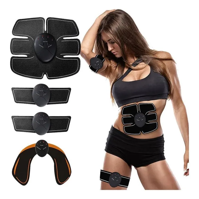 3x Tonificador 4 Em 1 Muscular Abdominal Estimulo Eletrico T