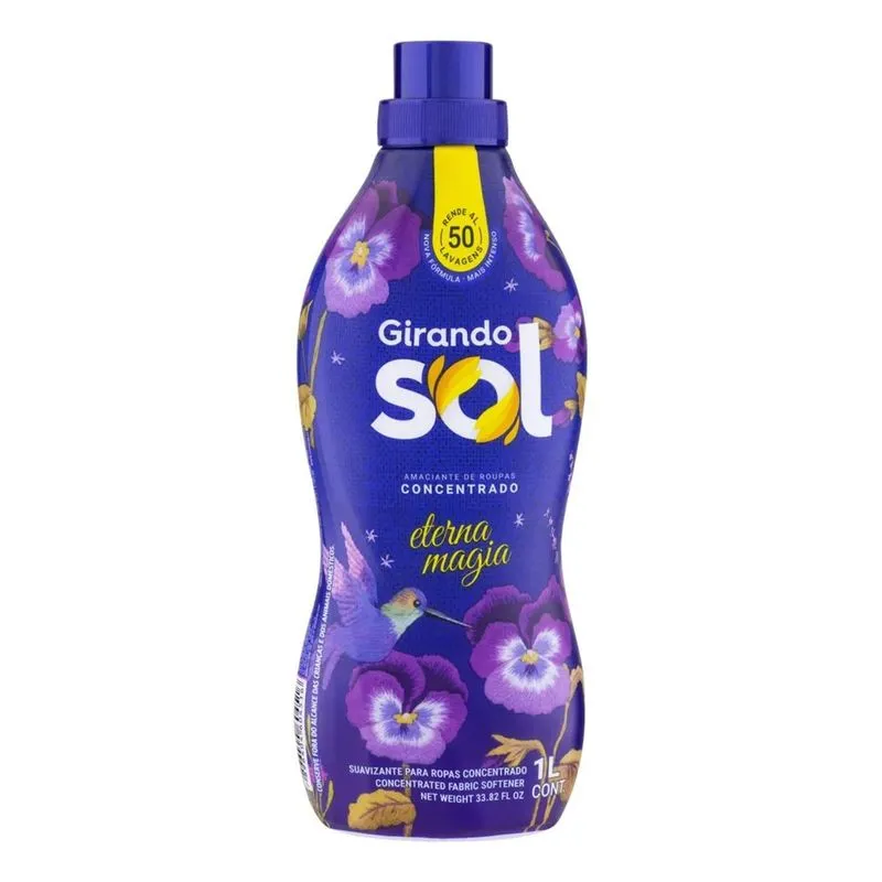 Amaciante De Roupa Concentrado Eterna Magia Girando Sol Fras