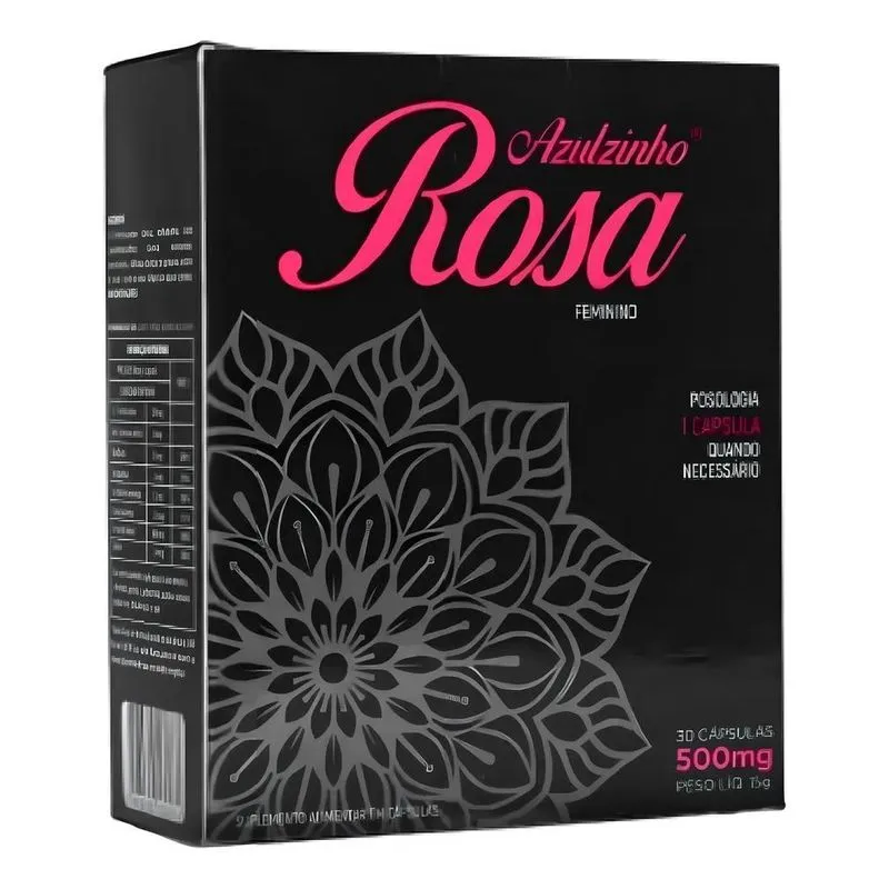 10x Azulzinho Feminino Rosa Volte A Ativa 30 Caps 500mg