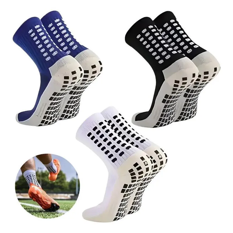 2x Kit 3 Pares Meia Antiderrapante Futebol Pro Soccer Esport