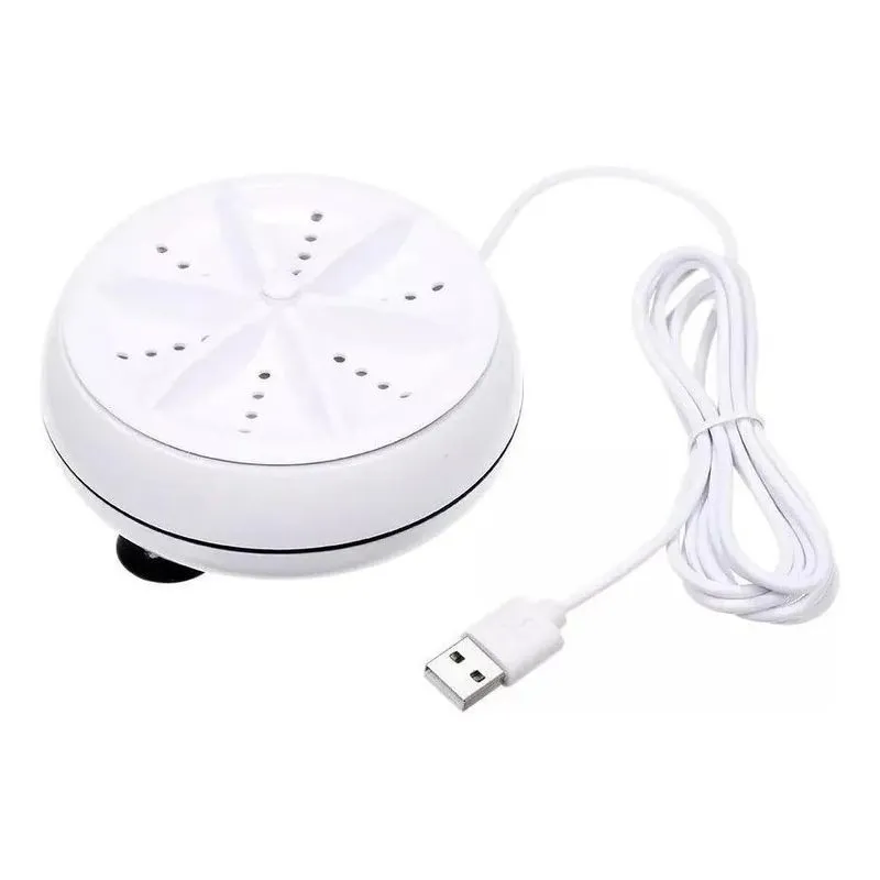 2x Mini Maquina Lava Roupas Panos Portatil Balde Usb Lavadou