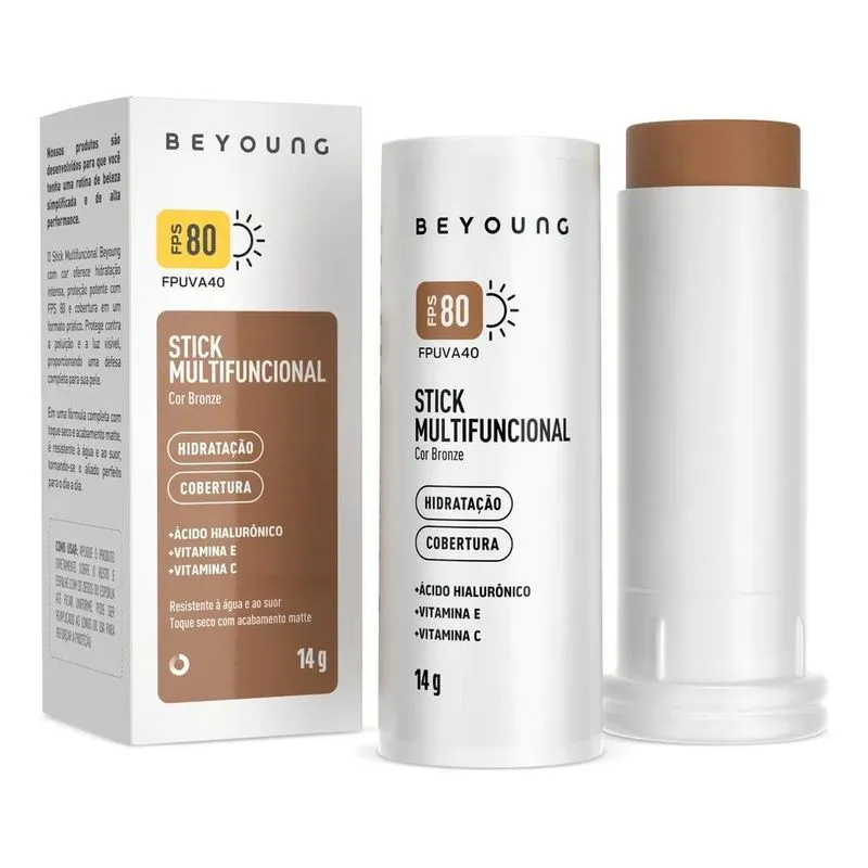 Beyoung Stick Multifuncional Com Cor Fps 8 Bronze