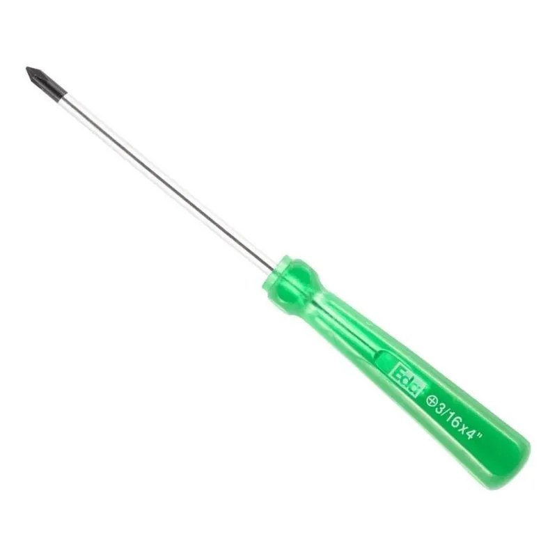 10x Chave Philips 3/16x4 Ponta Magnetizada Resistente Cabo