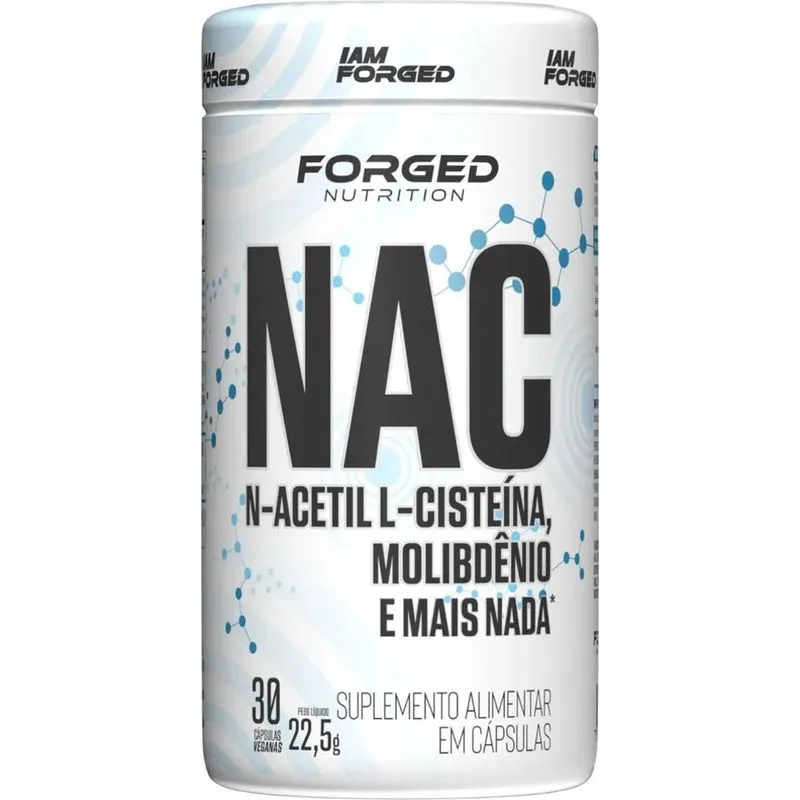 Nac - Molibdênio 30 Vegan Caps - Forged Nutrition Sabor Sem