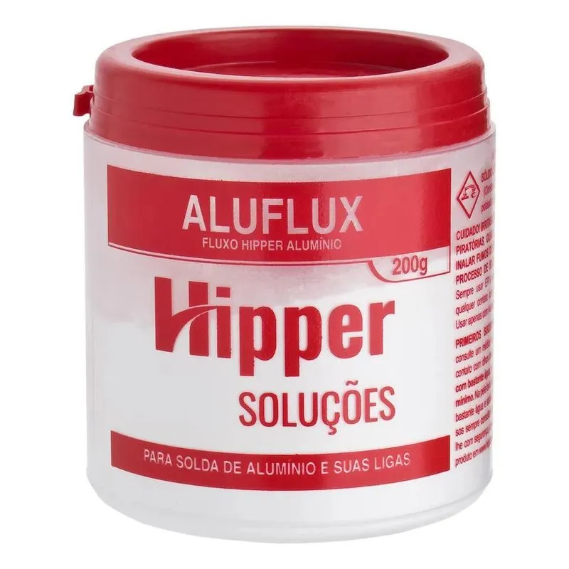 3x Aluflux 200g Fluxo Para Solda De Alumínio,
