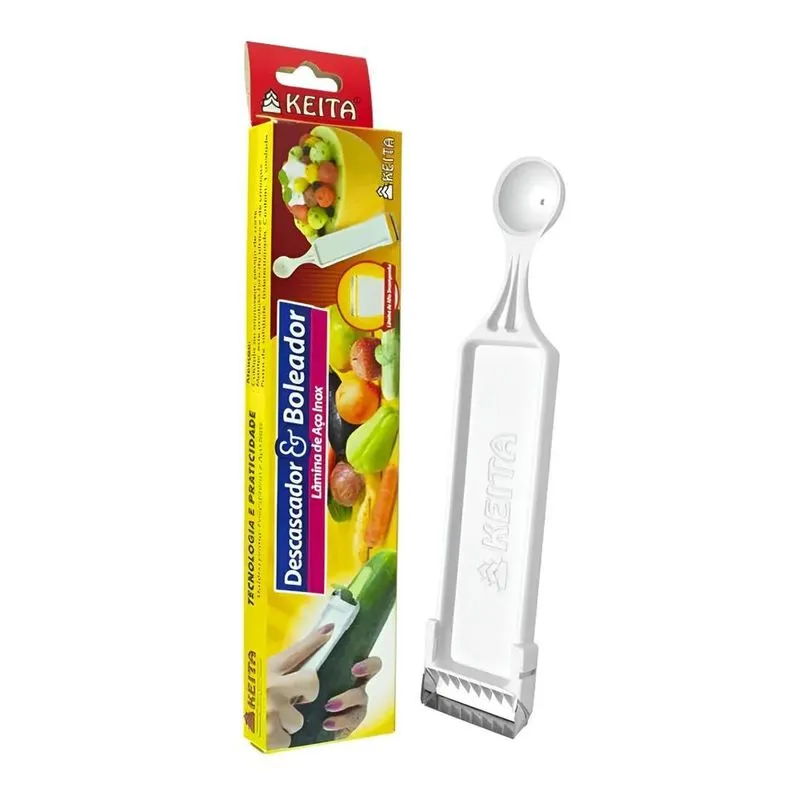 Descascador Furador Boleador Frutas Legumes Batata 2 Em 1 Ma