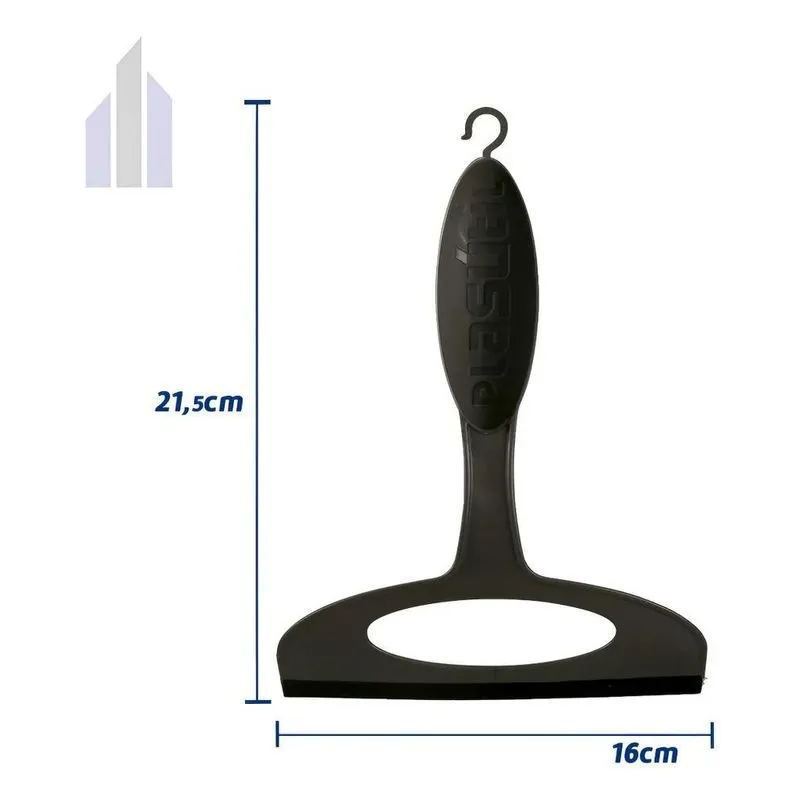 Rodinho De Pia Plástico 16cm Preto Plasútil