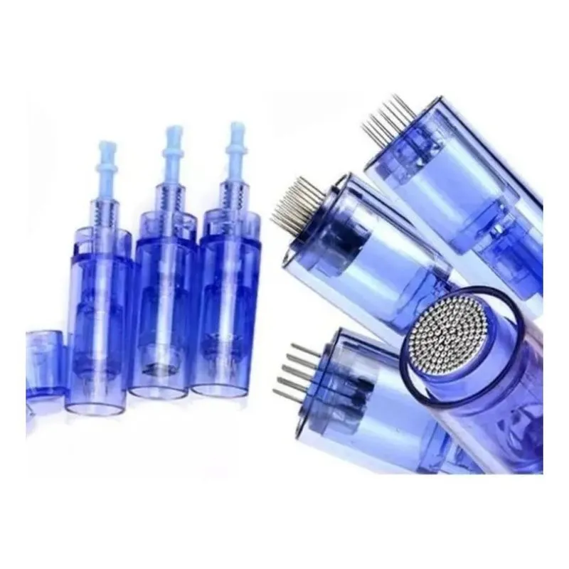 5x Kit 10 Cartuchos Ponteira Agulha Para Dermapen Dr Pen A6