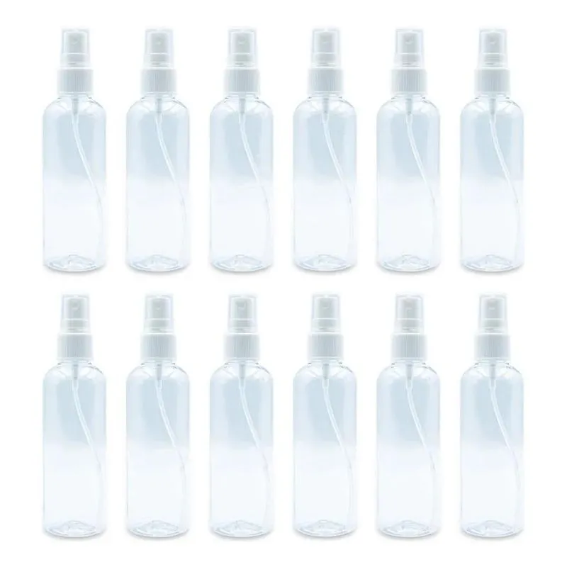2x Kit 12 Frasco Borrifador Válvula Spray Álcool Perfume 100