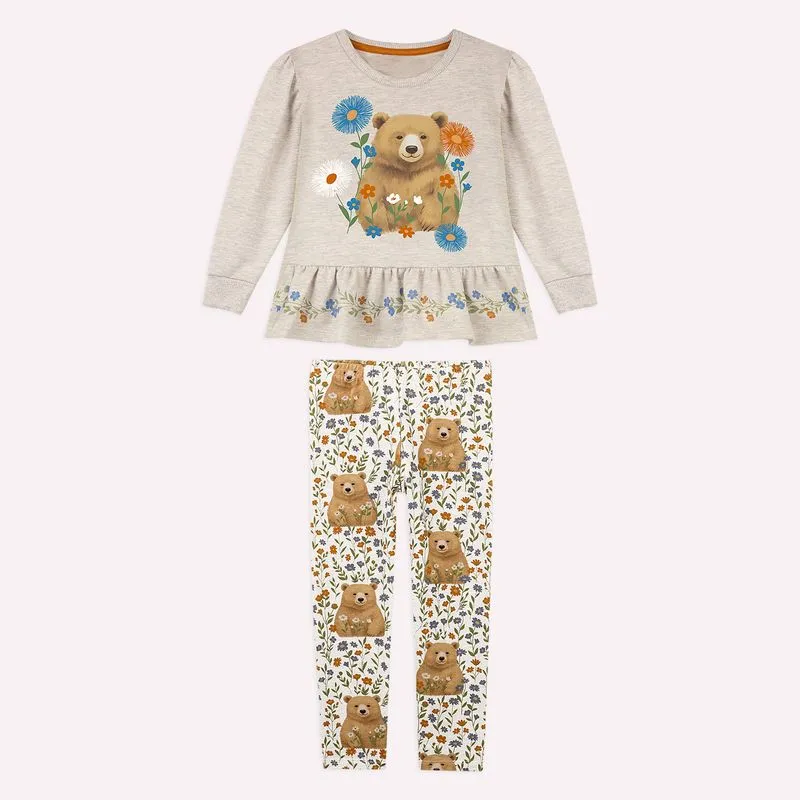 Conjunto Infantil Menina Ursinho Nanai 6000407.0460.6