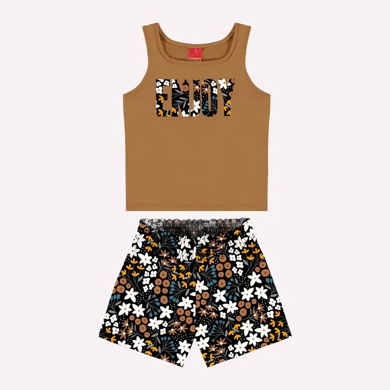 Conjunto Infantil Menina Flores Kyly 1001723.800012.4