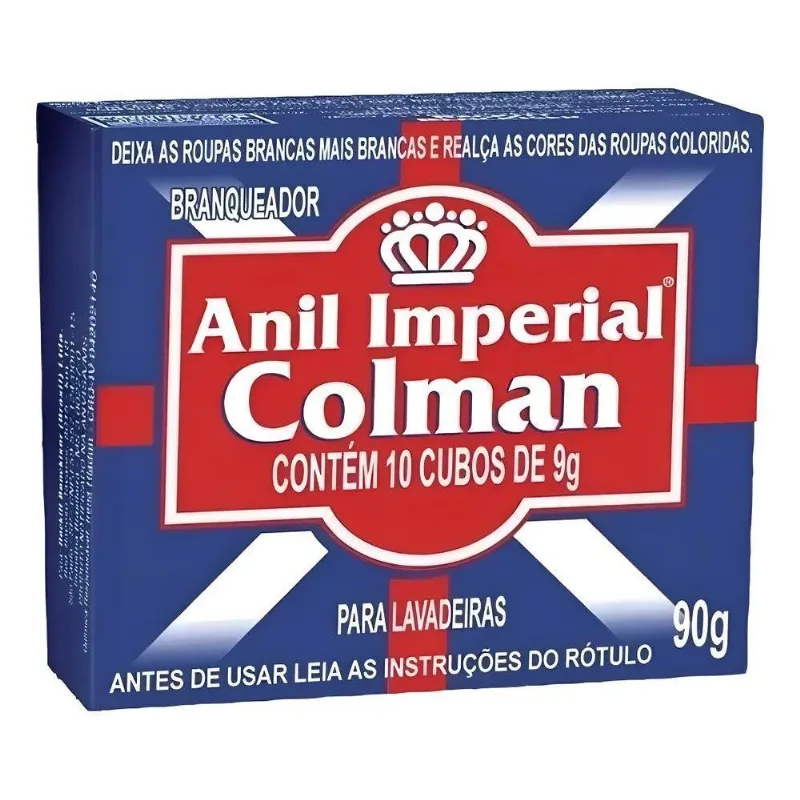 Branqueador Pós Lavagem Anil Colman 90g Cubo