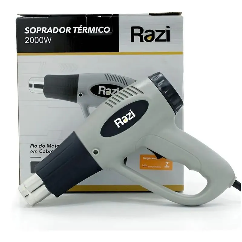 Soprador Térmico 1500w Rz-s1500/m Razi Cor Cinza