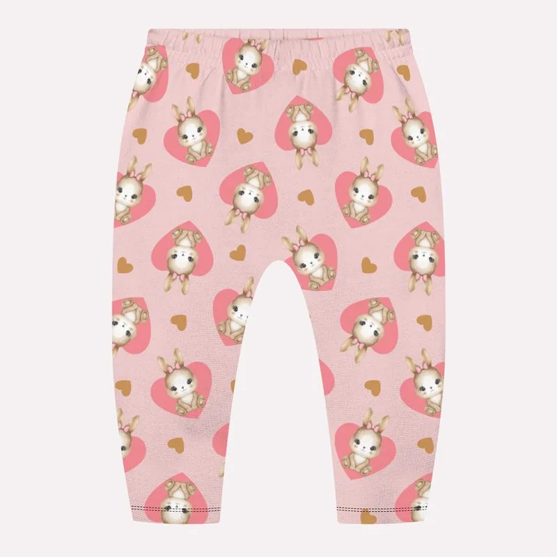 Calça Bebê Menina Coelhinhos Kyly 1001477D2.40117.6A9M