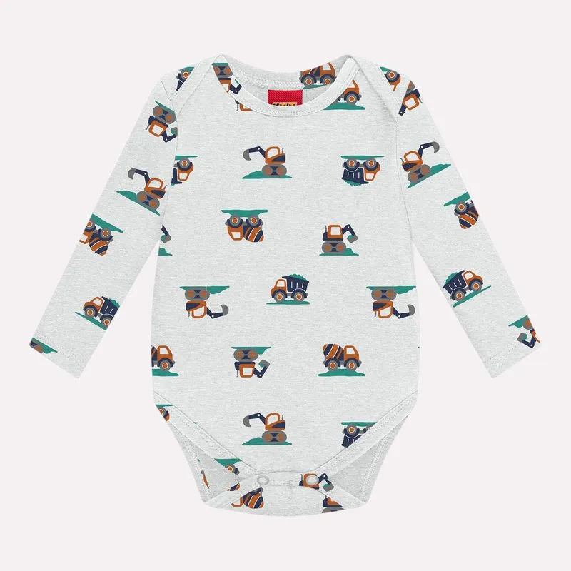 Body Bebê Menino em Cotton Kyly 1001487D1.0467.3A6M
