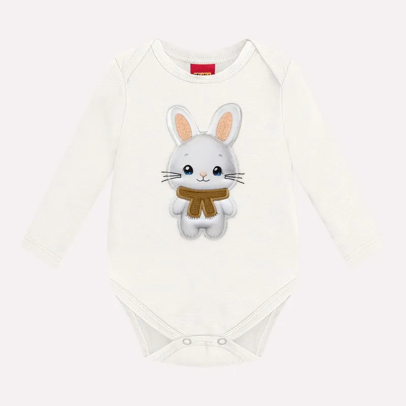 Body Bebê Menino Coelhinho Kyly 1001491D1.0452.12A18M