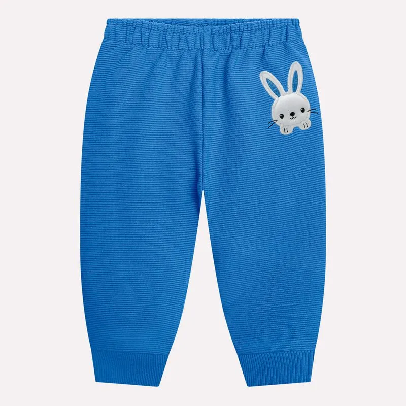 Calça Bebê Menino Bordado Kyly 1001491D2.6843.9A12M