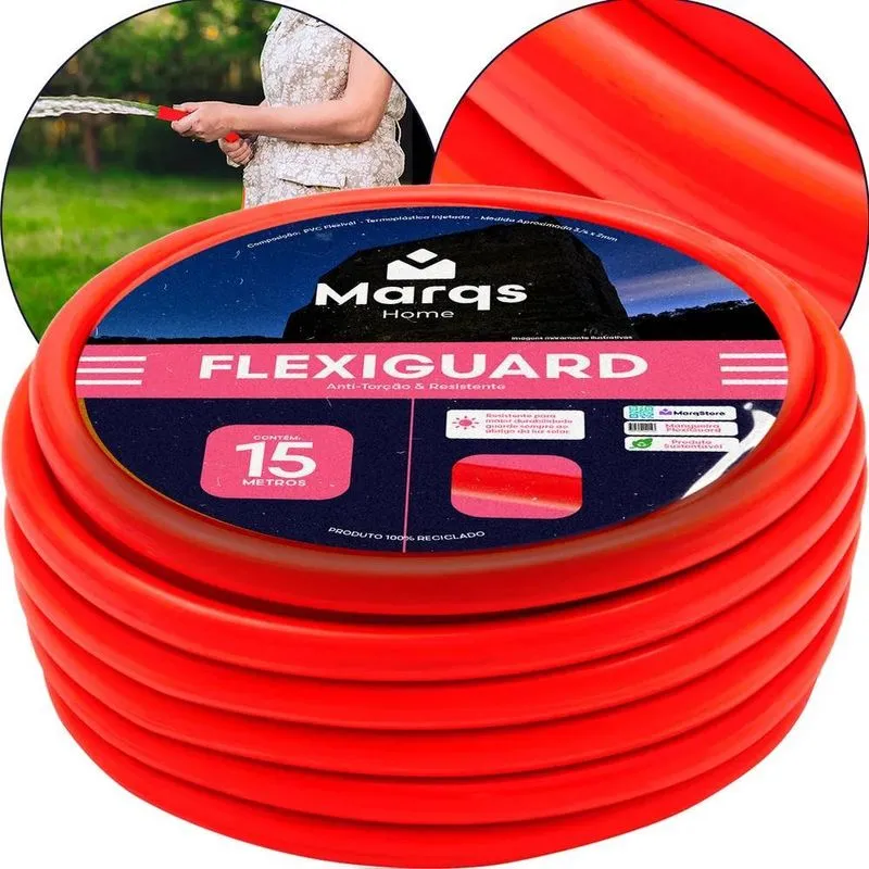 3x Mangueira Jardim Quintal Poço 15m Metros 3/4 X 2mm Flexív