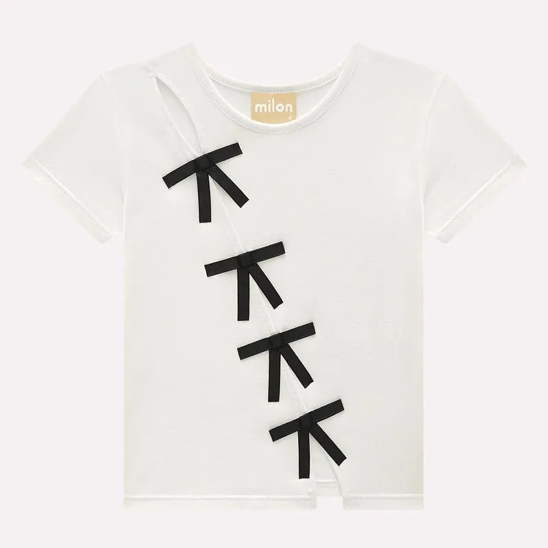 Blusa Infantil Menina com Laços Milon 2001873.0452.12