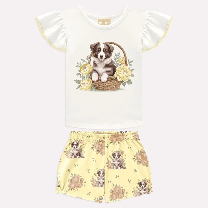 Conjunto Infantil Menina Cachorrinho Milon 2001734.0452.6