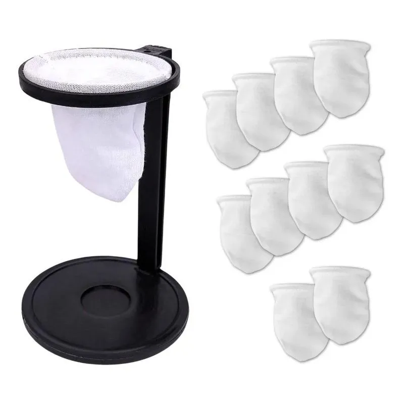 5x Mini Coador De Café De Pano Individual Com 10 Refis Extra