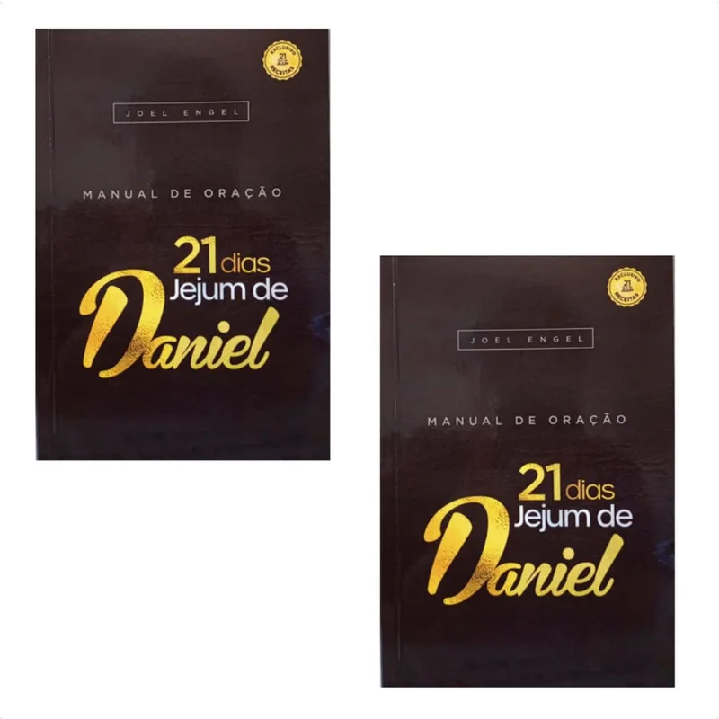 Kit 2 Manual de Oração 21 Dias Jejum de Daniel Joel Engel