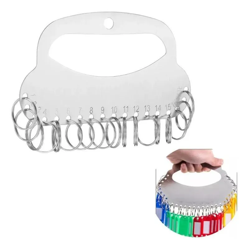 Organizador De Chaves 18 Argolas - Molho Porta Chaves