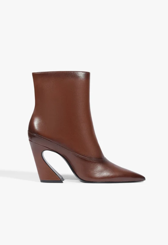 Lexi Mid Leather Bootie 10 / Warm Toffee / Leather