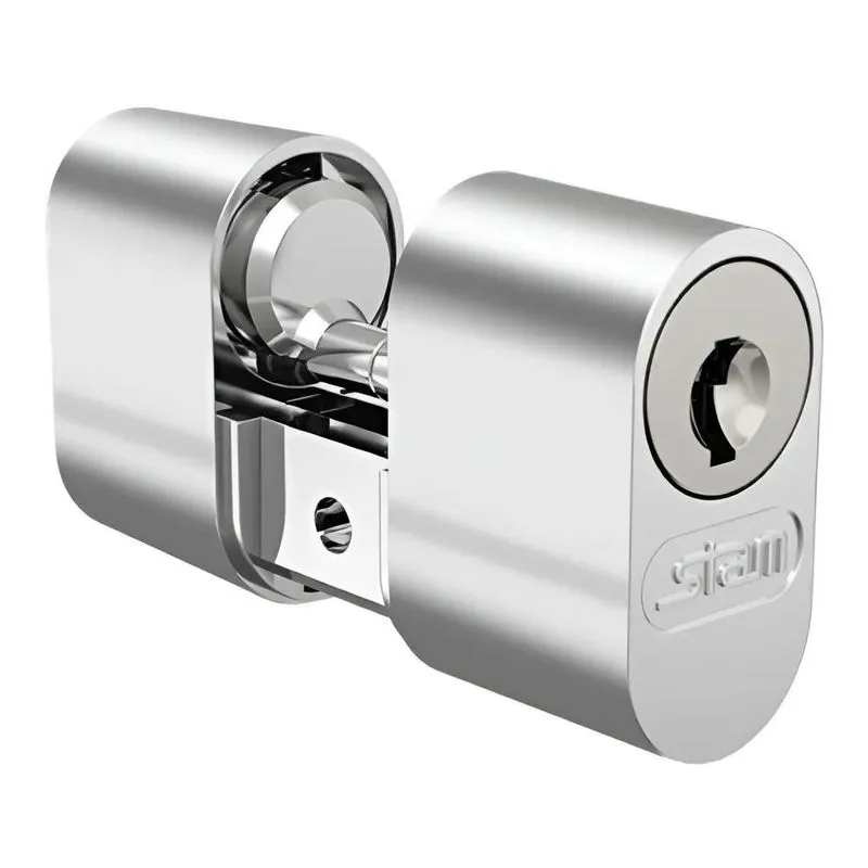 Cilindro Miolo Cromado + Parafuso 2 Chaves Stam 803/804/1081