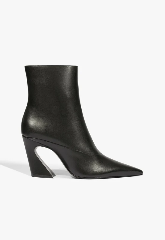 Lexi Mid Leather Bootie 8.5 / Black / Leather
