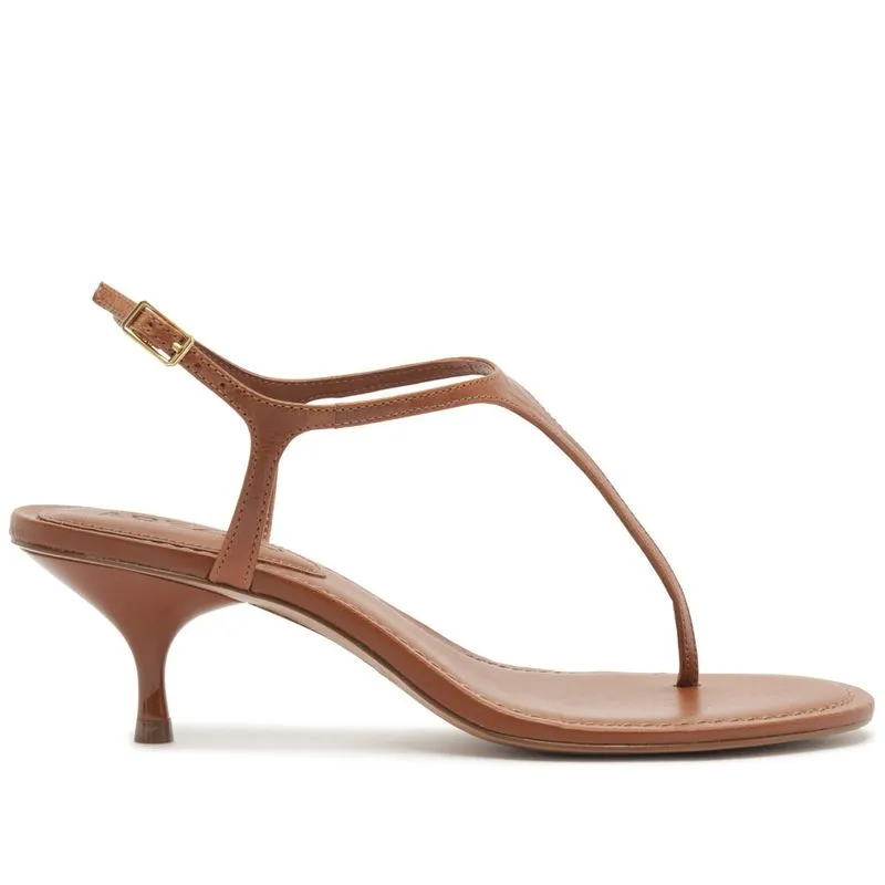 Sandália Arezzo Marrom Salto Kitten Tira Thong ECO SOFT TO - SOUL NATURA - 38