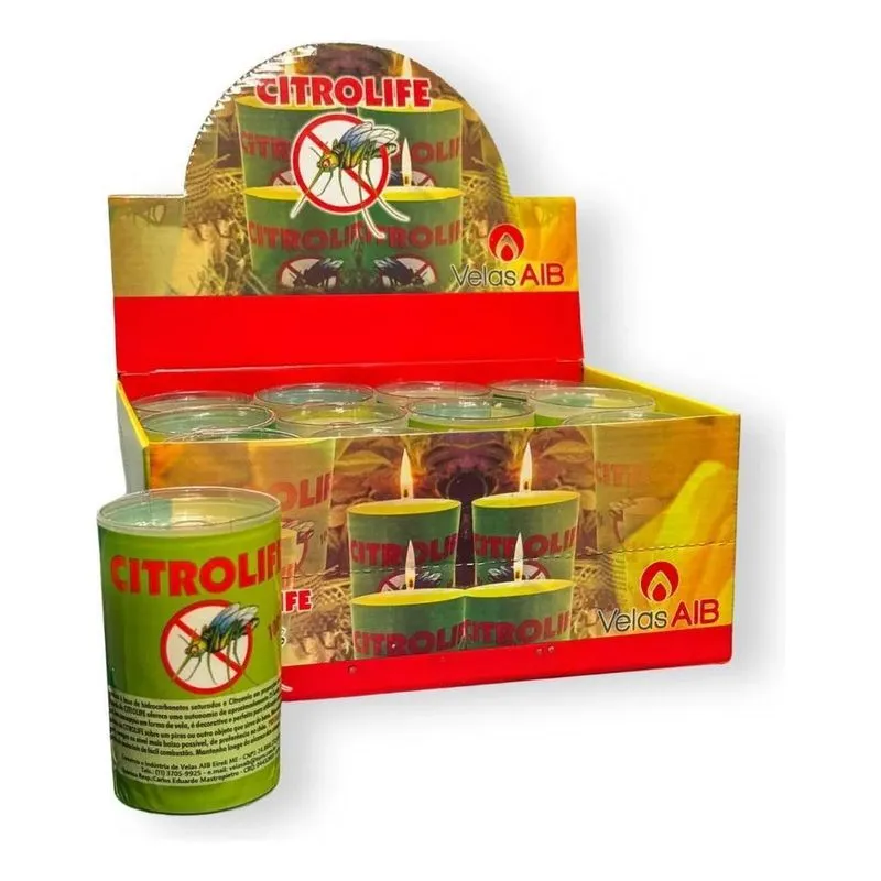 10x 10 Vela Repelente Natural Citronela 100g Melhor De Ilha