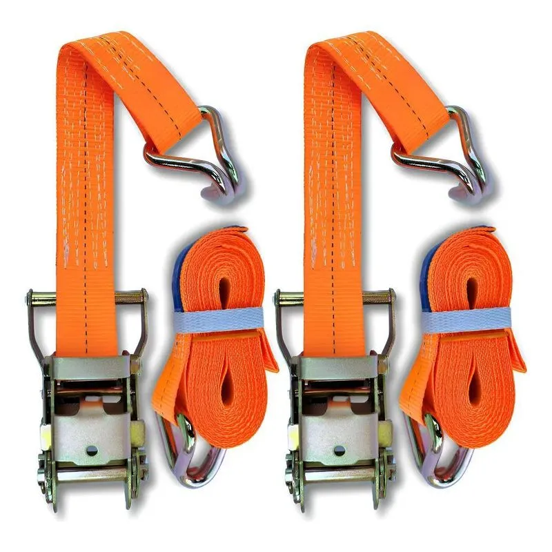 2x Kit Cinta Catraca 1,5ton Amarração Carga Caminhão Carreta