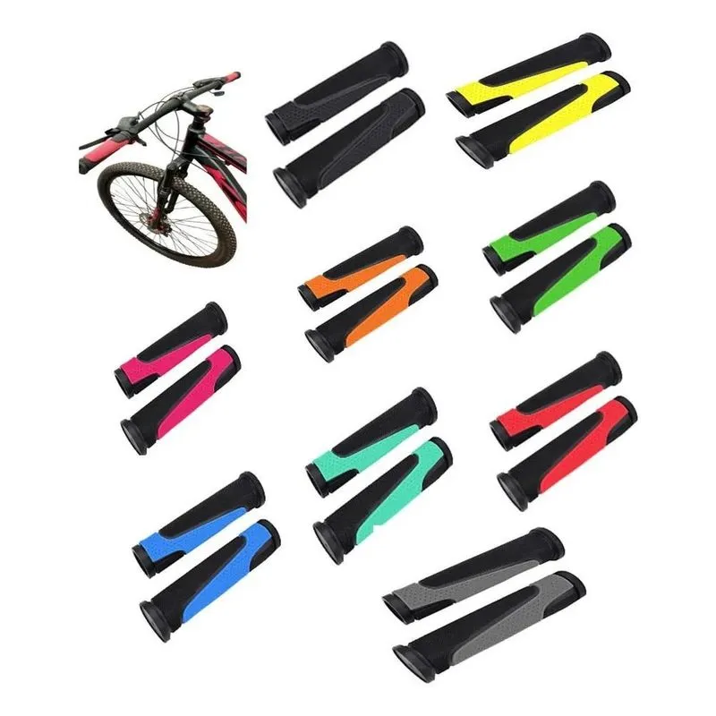 10x Manopla Punho Bicicleta Aro 20/24/26/29 Borracha Top B