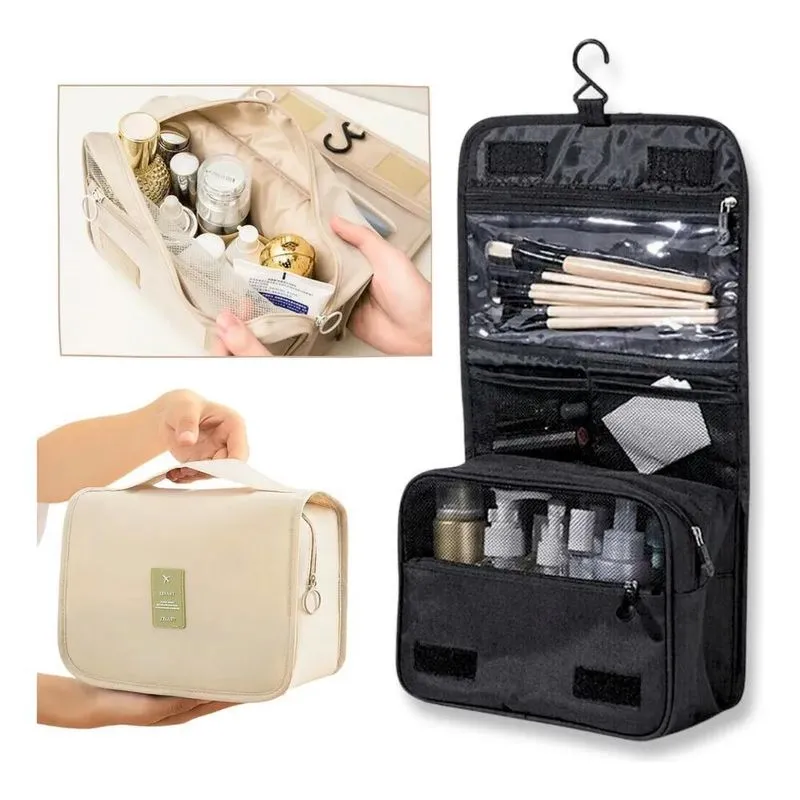 Necessaire Impermeável Unissex: Organize Sua Viagem - Preto
