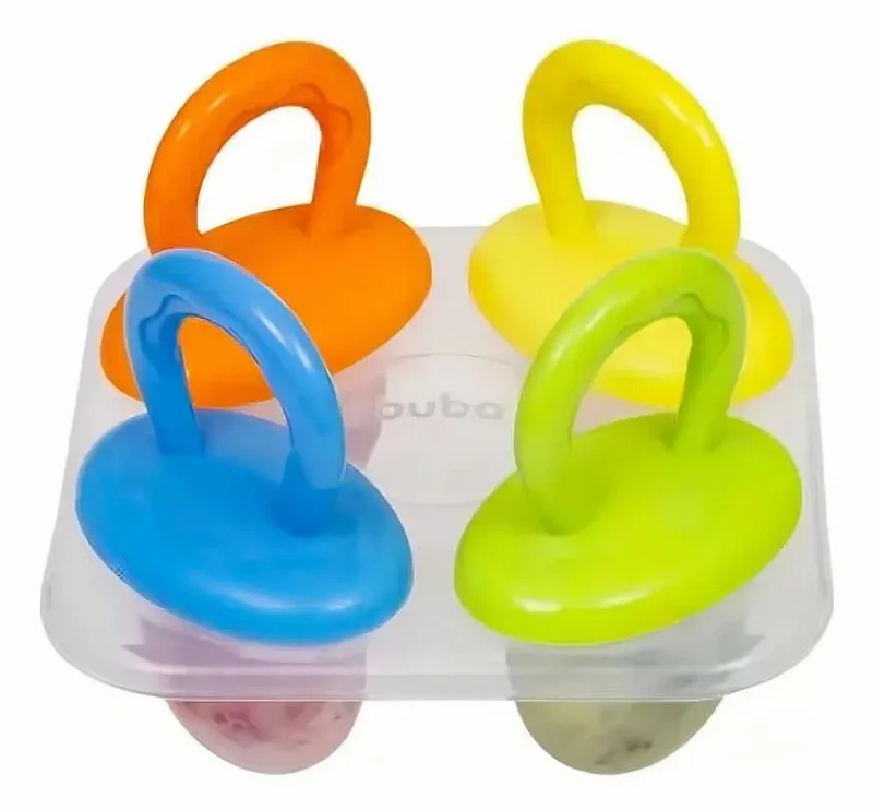 5x Forminha 4 Picolé Forma Molde Palito Sorvete Buba