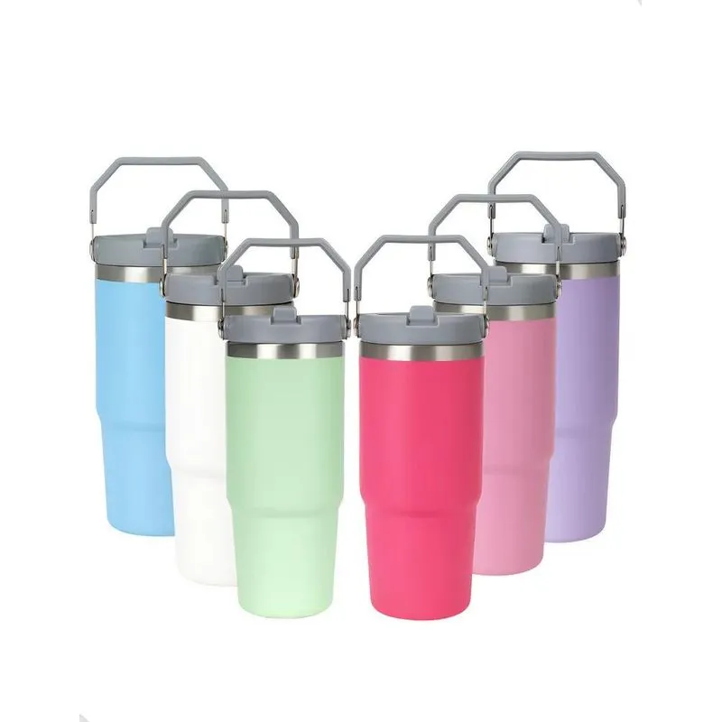 Garrafinha 900ml De Agua Escolar Acad Pink Tampa Cinza