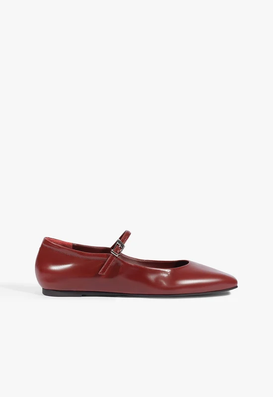 Getty Leather Ballet Flat 5.5 / Wine Berry / Leather