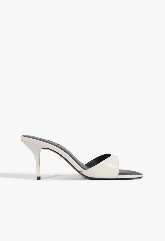 Elodie Patent Leather Sandal 7 / Sugar White / Patent