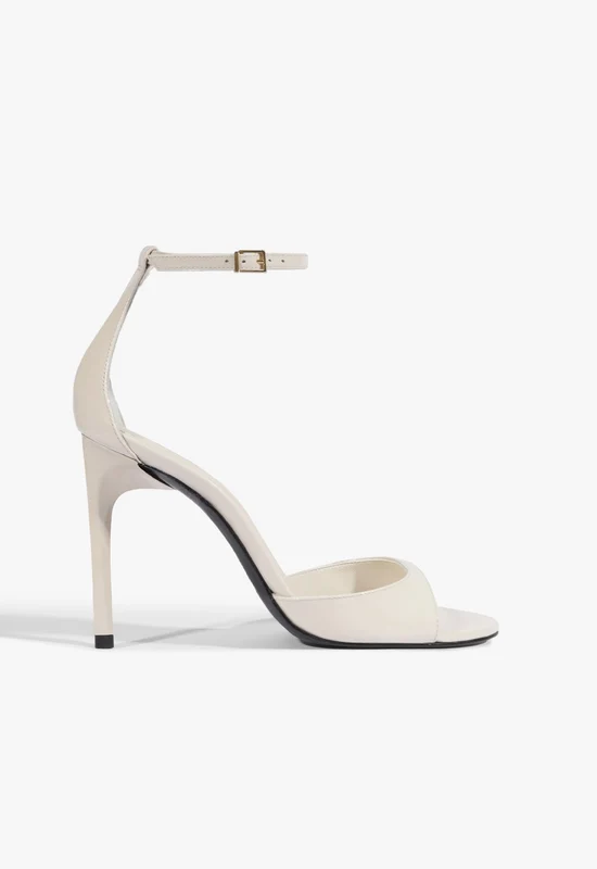Scarlett Patent Leather Sandal 7.5 / Sugar White / Patent