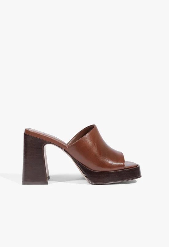 Rowan Leather Platform Sandal 6.5 / Warm Toffee / Leather