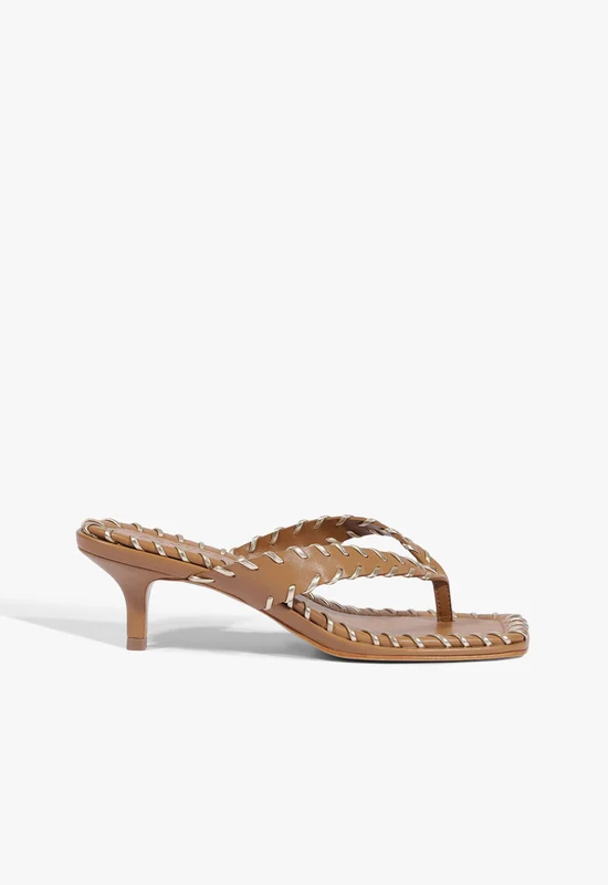 Nayra Leather Thong Sandal 11 / Miele / Leather