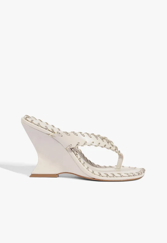 Maya Sewing Leather Sandal 9 / Sugar White / Leather