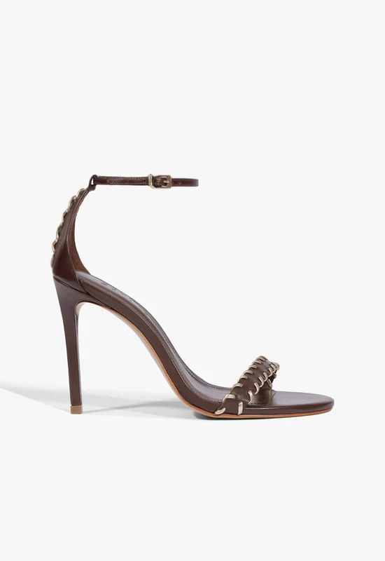 Rhea Sewing Sandal 7.5 / Chestnut Brown / Leather